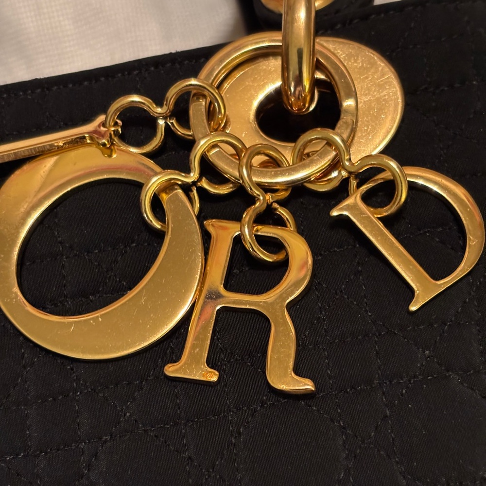 Beautiful vintage mini Lady Dior Cannage nylon two way bag with COA. - Picture 3 of 16